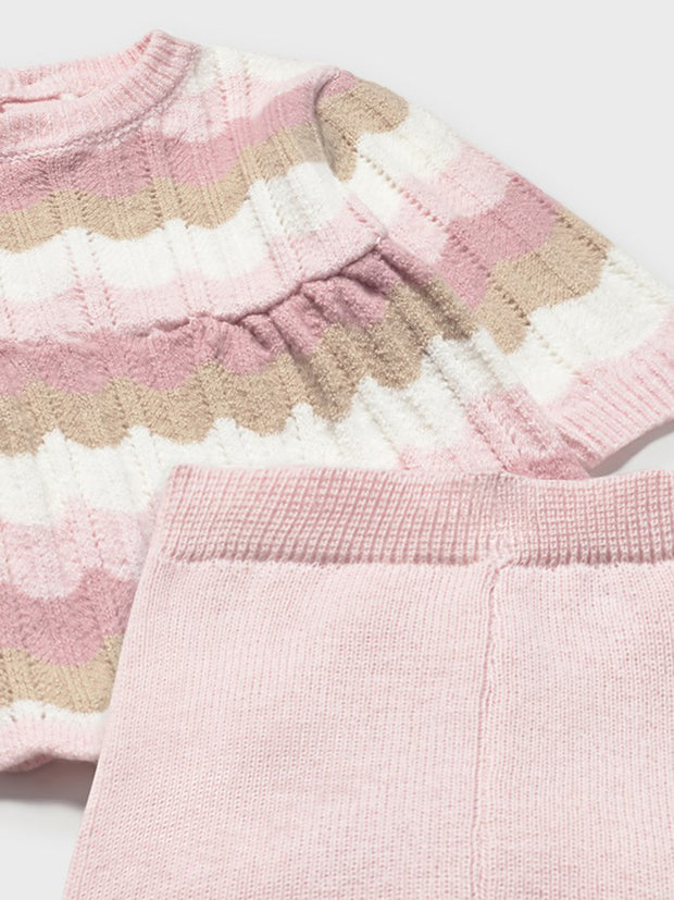 Mayoral Baby Girl Pink Layered Top & Leggings (2M-12M)