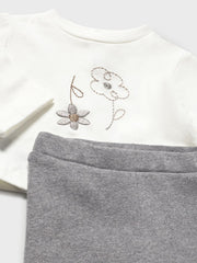 Mayoral Baby Girl Beige Floral Outfit Set (2M-18M)