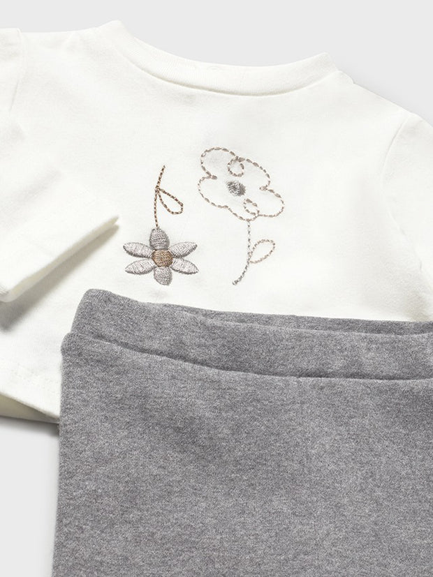 Mayoral Baby Girl Beige Floral Outfit Set (2M-18M)