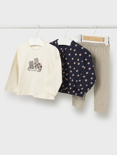Mayoral Toddler Girl Black Polka Dot Outfit Set (12M-4Y)