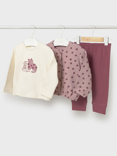 Mayoral Toddler Girl Pink Polka Dot Outfit Set (12M-4Y)