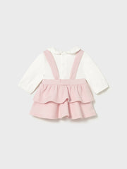 Mayoral Baby Girl Pink Heart Pinafore (2M-18M)