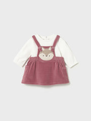 Mayoral Baby Girl Pink Animal Dungaree Dress (2M-18M)