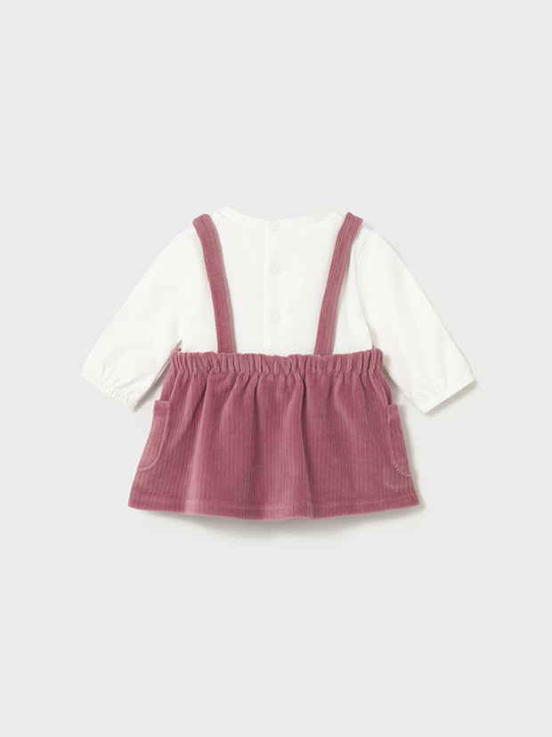 Mayoral Baby Girl Pink Animal Dungaree Dress (2M-18M)