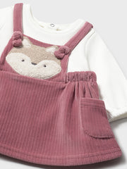 Mayoral Baby Girl Pink Animal Dungaree Dress (2M-18M)