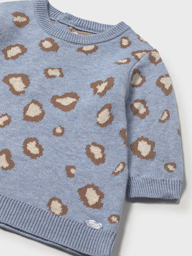Mayoral Baby Girl Knitted Leopard Dress (2M-18M)