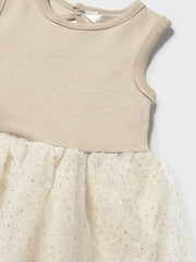 Mayoral Baby Girl Beige Jumper & Dress (1M-18M)