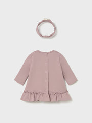 Mayoral Baby Girl Pink Animal Dress & Headband (2M-12M)
