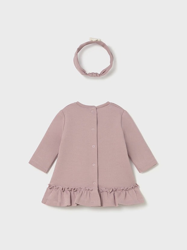 Mayoral Baby Girl Pink Animal Dress & Headband (2M-12M)