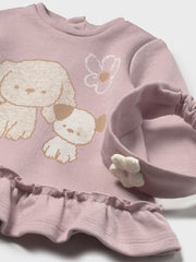 Mayoral Baby Girl Pink Animal Dress & Headband (2M-12M)