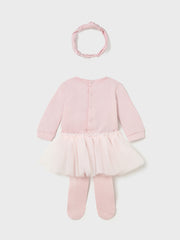 Mayoral Baby Girl Pink Fairy Romper Tutu & Headband (1M-18M)