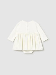 Mayoral Baby Girl Romper Dress - Cream (1M-18M)