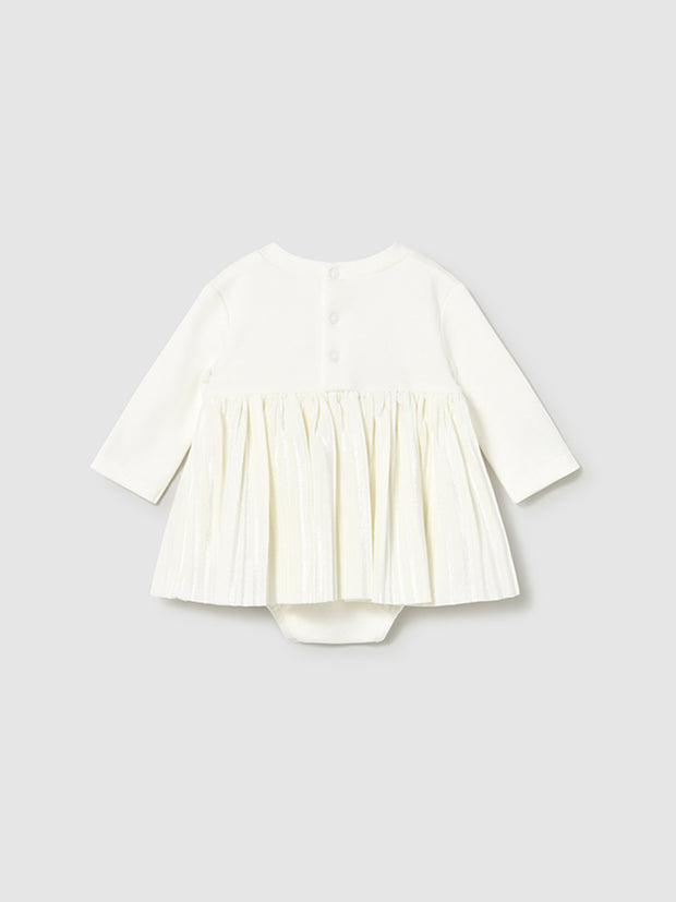 Mayoral Baby Girl Romper Dress - Cream (1M-18M)