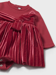 Mayoral Baby Girl Romper Dress - Red (1M-18M)
