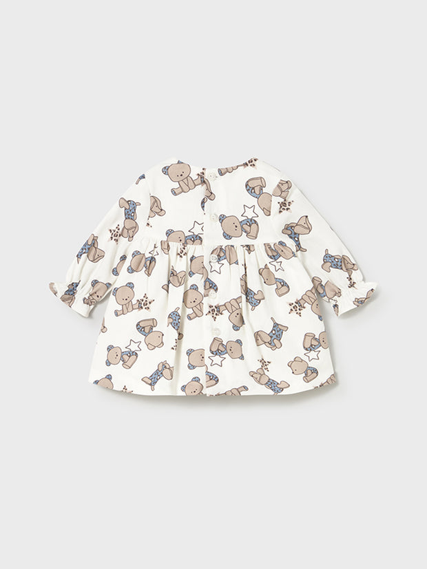 Mayoral Baby Girl Bear Long Sleeve Dress (2M-18M)