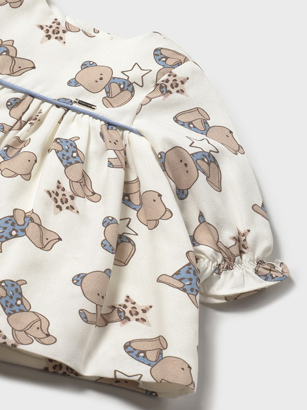 Mayoral Baby Girl Bear Long Sleeve Dress (2M-18M)