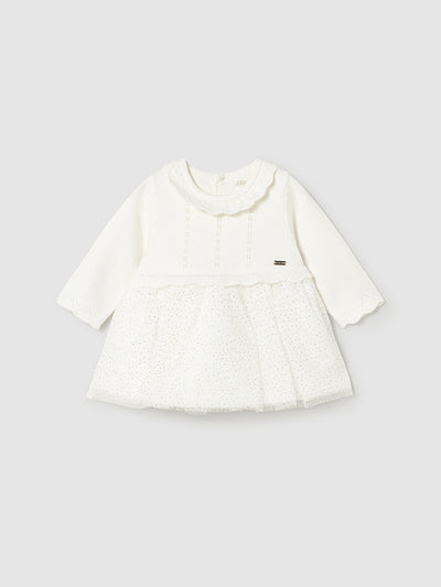 Mayoral Baby Girl White Tulle Dress (2M-18M)
