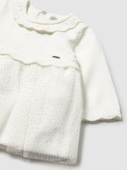 Mayoral Baby Girl White Tulle Dress (2M-18M)