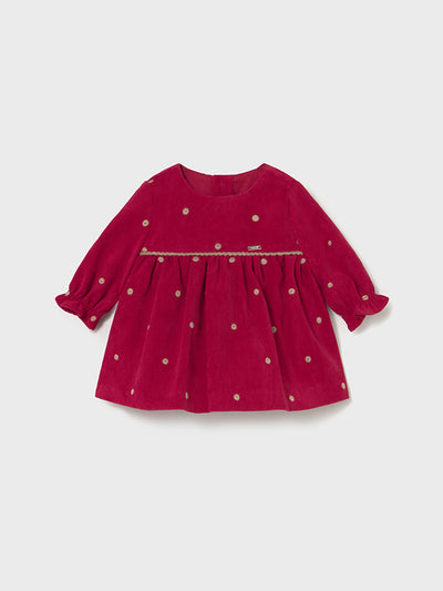 Mayoral Baby Girl Red Polka Det Dress (1M-18M)