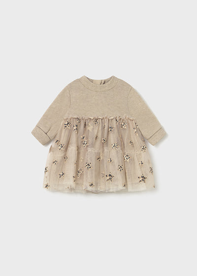Mayoral Baby Girl Leopard Teired Tulle Dress (2M-18M)