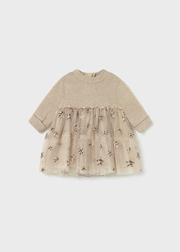 Mayoral Baby Girl Leopard Teired Tulle Dress (2M-18M)