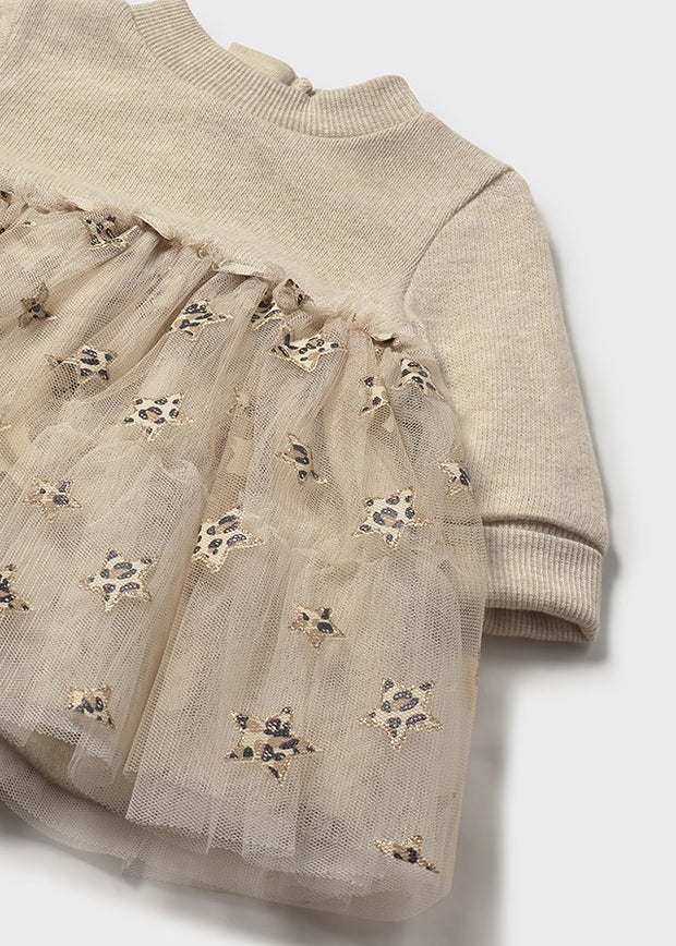 Mayoral Baby Girl Leopard Teired Tulle Dress (2M-18M)