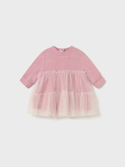 Mayoral Baby Girl Pink Tiered Tulle Dress (2M-18M)