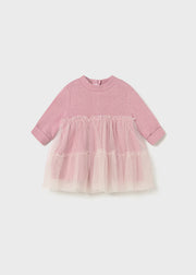 Mayoral Baby Girl Pink Tiered Tulle Dress (2M-18M)