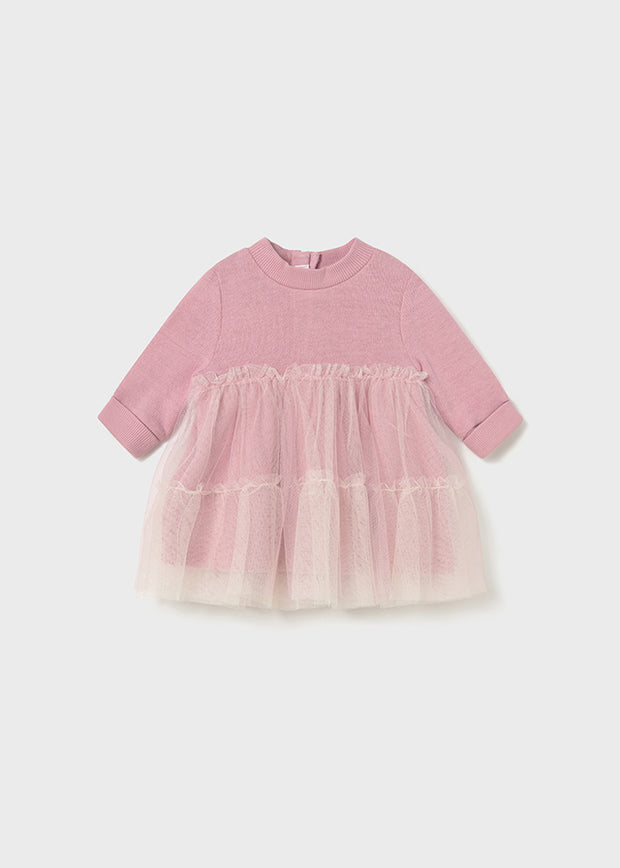 Mayoral Baby Girl Pink Tiered Tulle Dress (2M-18M)