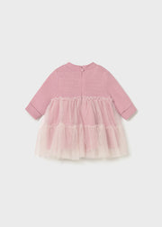 Mayoral Baby Girl Pink Tiered Tulle Dress (2M-18M)
