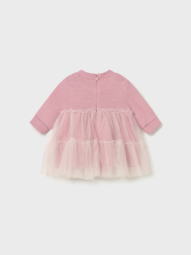 Mayoral Baby Girl Pink Tiered Tulle Dress (2M-18M)