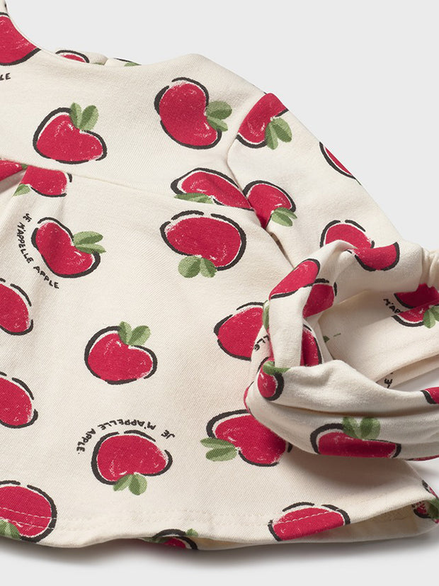 Mayoral Baby Girl Red Apple Dress & Headband (2M-18M)