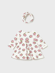 Mayoral Baby Girl Pink Apple Dress & Headband (2M-18M)