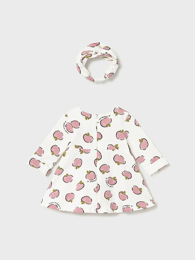 Mayoral Baby Girl Pink Apple Dress & Headband (2M-18M)