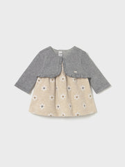 Mayoral Baby Girl Floral Dress & Knit Cardigan (1M-18M)