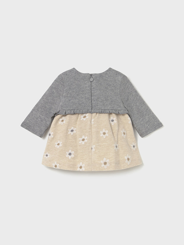 Mayoral Baby Girl Floral Dress & Knit Cardigan (1M-18M)