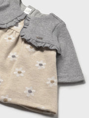 Mayoral Baby Girl Floral Dress & Knit Cardigan (1M-18M)