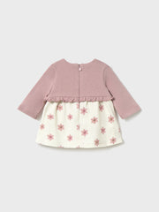 Mayoral Baby Girl Pink Floral Dress & Knit Cardigan (1M-18M)
