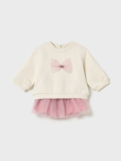 Mayoral Baby Girl Pink Bow Jumper & Skirt (2M-18M)