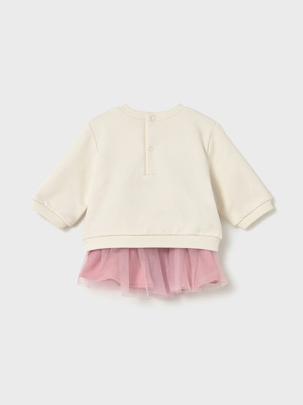 Mayoral Baby Girl Pink Bow Jumper & Skirt (2M-18M)