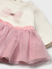 Mayoral Baby Girl Pink Bow Jumper & Skirt (2M-18M)