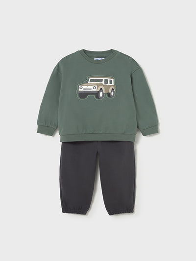 Mayoral Toddler Boy Green Car Outfit Set (12M-4Y)