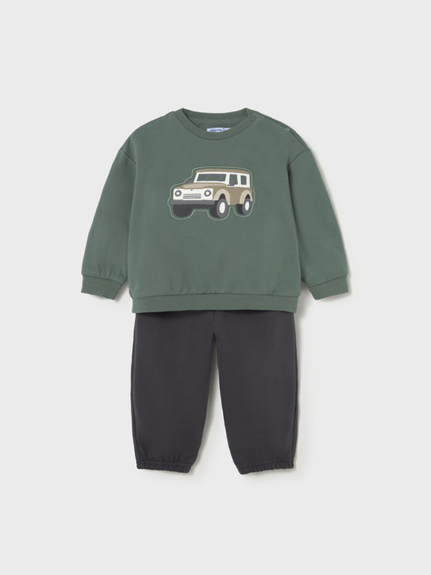Mayoral Toddler Boy Green Car Outfit Set (12M-4Y)