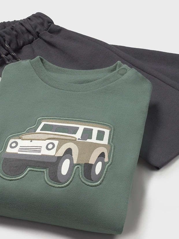 Mayoral Toddler Boy Green Car Outfit Set (12M-4Y)
