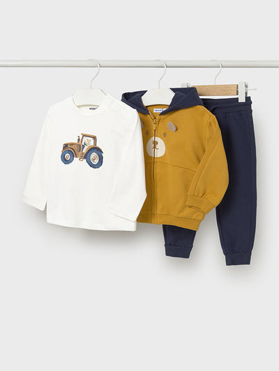 Mayoral Toddler Boy Mustard Bear Outfit Set (12M-4Y)