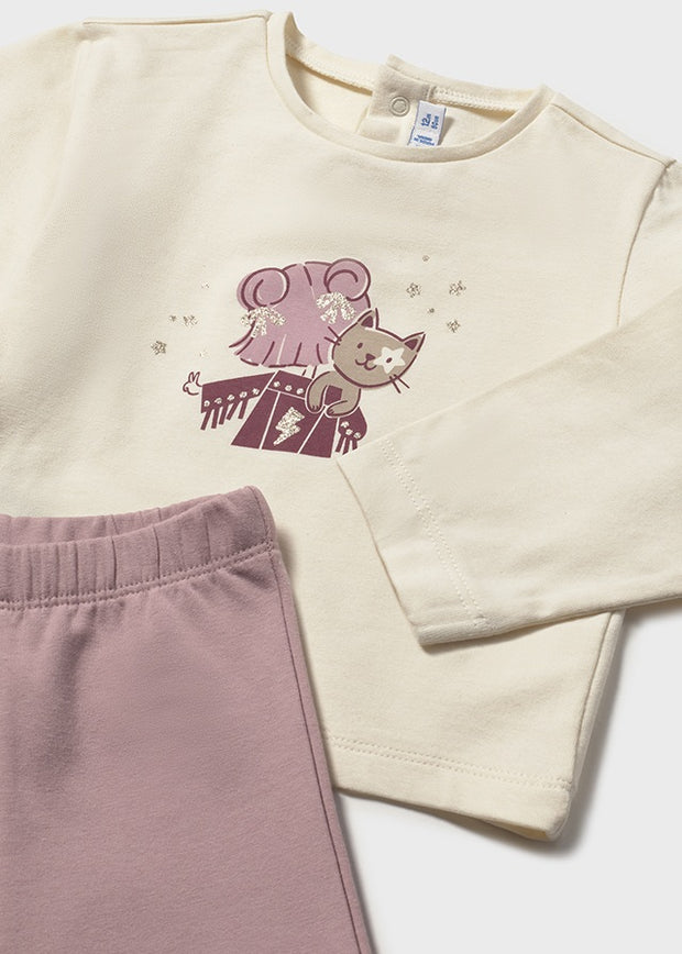 Mayoral Toddler Girl Pink Star Outfit Set (12M-4Y)