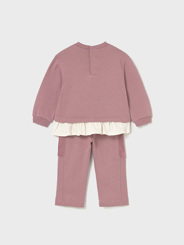 Mayoral Toddler Girl Pink Bear Tracksuit (12M-4Y)