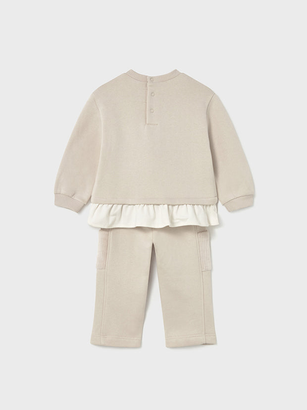 Mayoral Toddler Girl Cream Bear Tracksuit (12M-4Y)