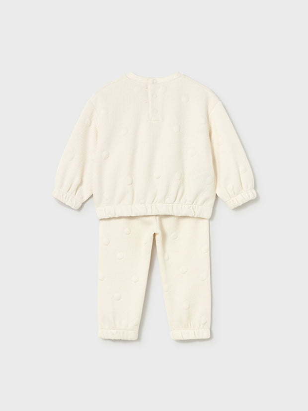Mayoral Toddler Girl Cream Padded Tracksuit (12M-4Y)