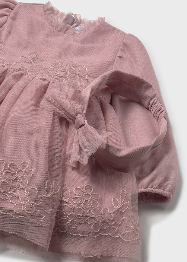 Mayoral Toddler Girl Pink Tulle Dress & Headband (12M-4Y)